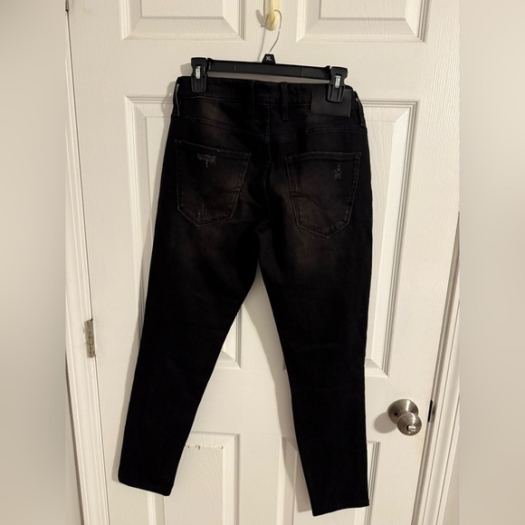 Guess Black Distressed Denim Jeans - Picture 2 of 8